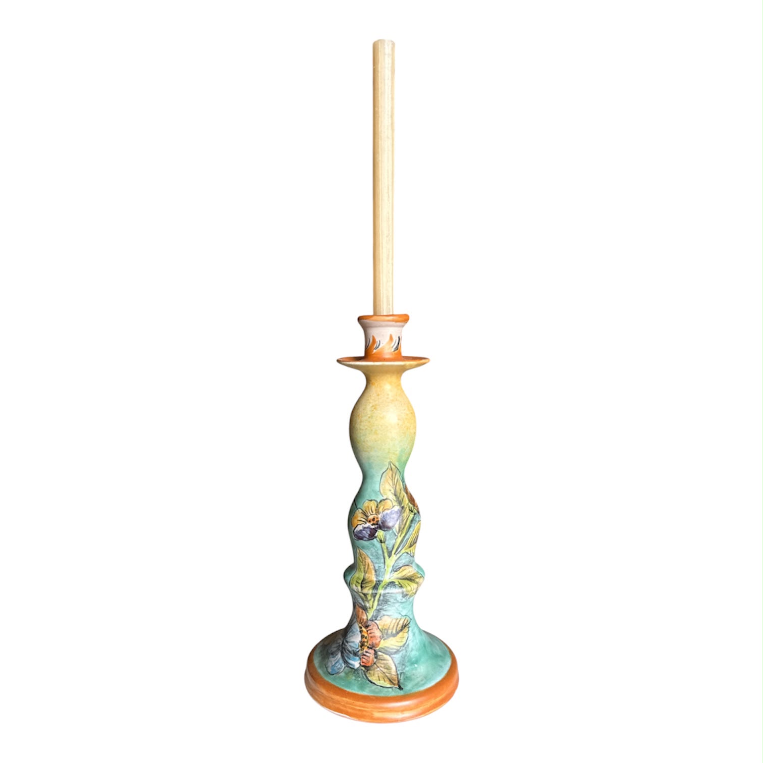 Candelabro Chico de Cerámica con Colibrí –  –  – Casa Tesoro de México