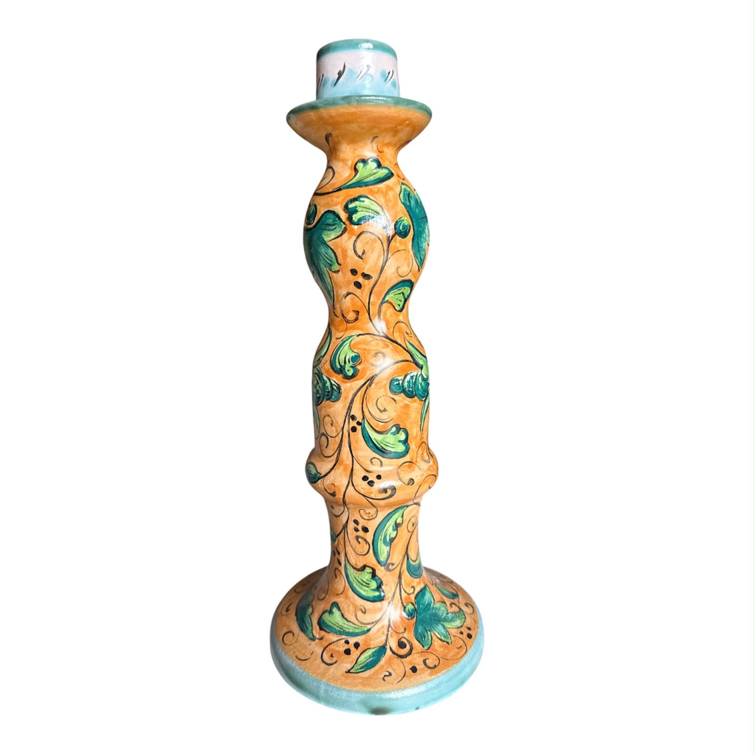 Candelabro de Cerámica con Guirnalda, Mediano –  –  – Casa Tesoro de México