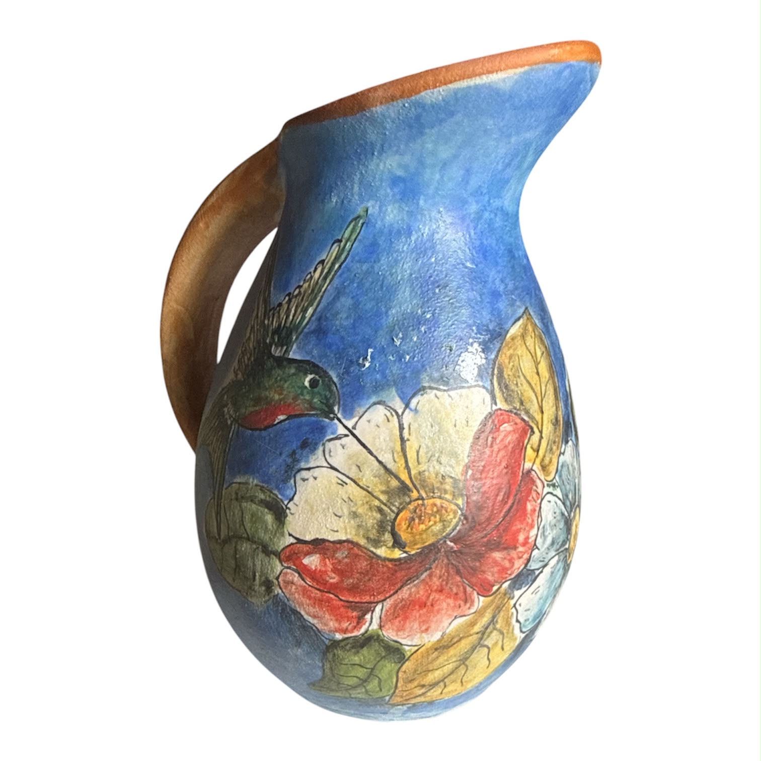 Jarra Pingüino Mini de Cerámica con Colibrí –  –  – Casa Tesoro de México