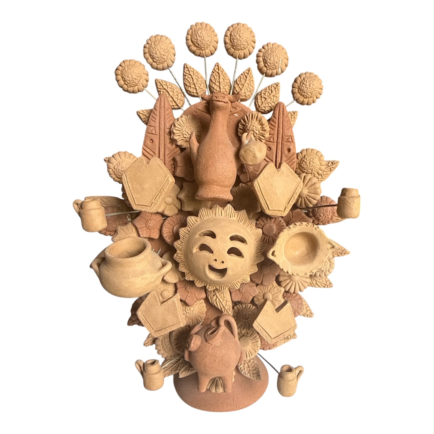 Mini Árbol de Cocina Radiante en Barro Crudo –  –  – Casa Tesoro de México