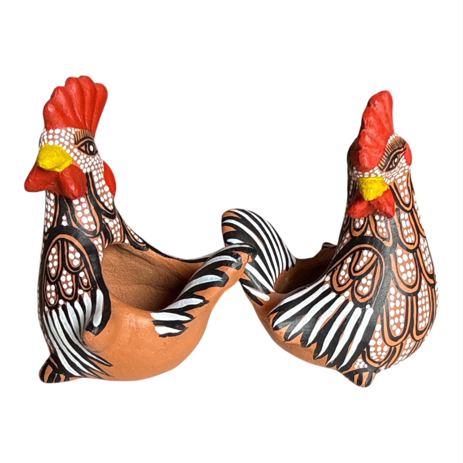 Set de 2 Gallitos Macetitas –  –  – Casa Tesoro de México