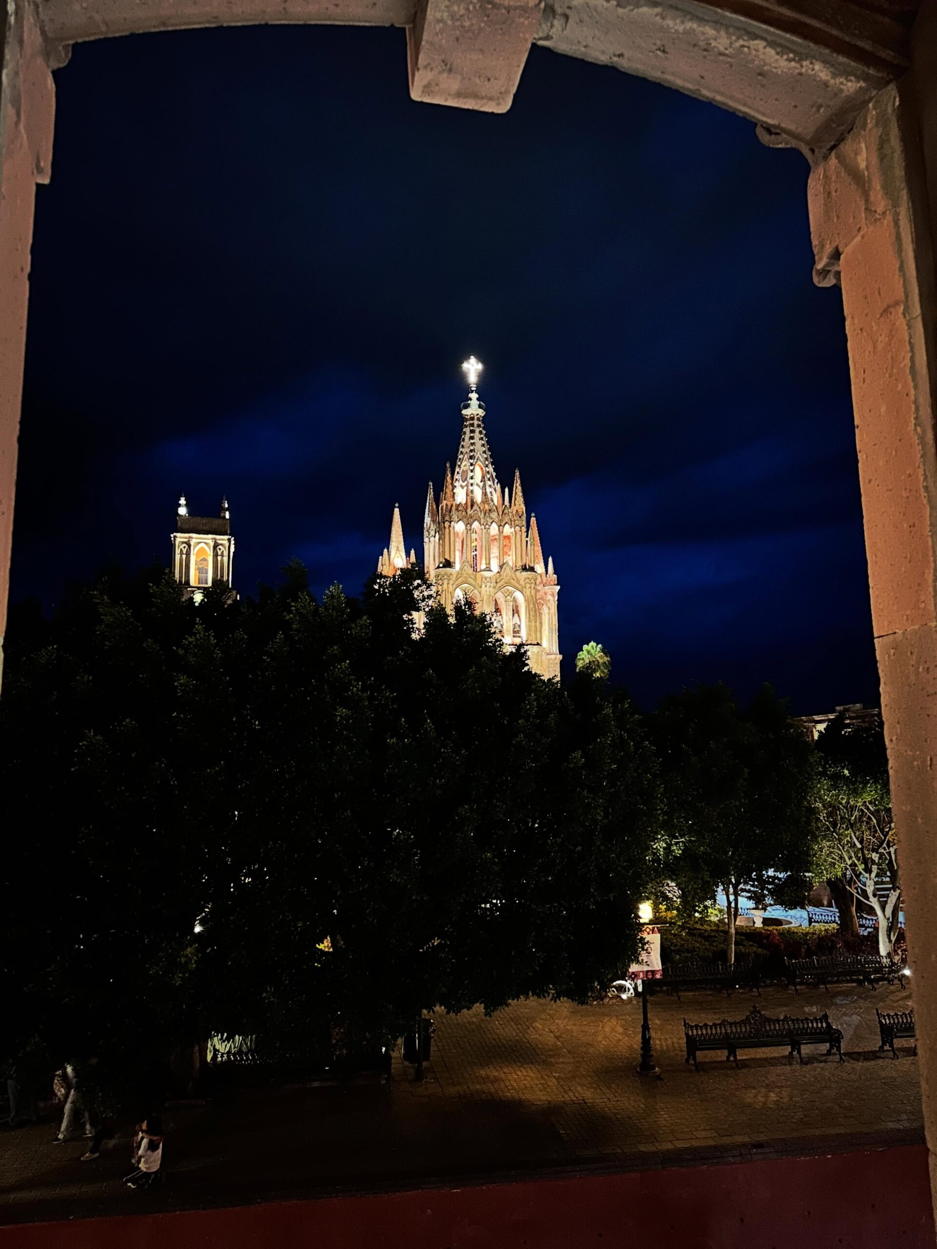 San Miguel de Allende, Guanajuato, Mexico at night
